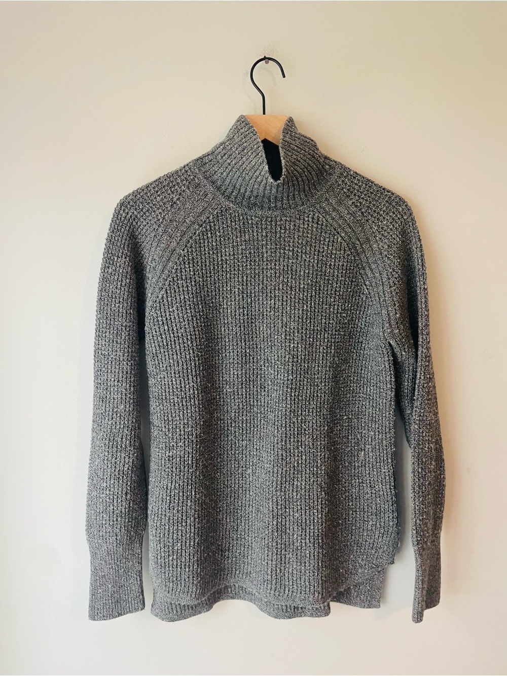 Banana Republic Gray Waffle Knit Sweater